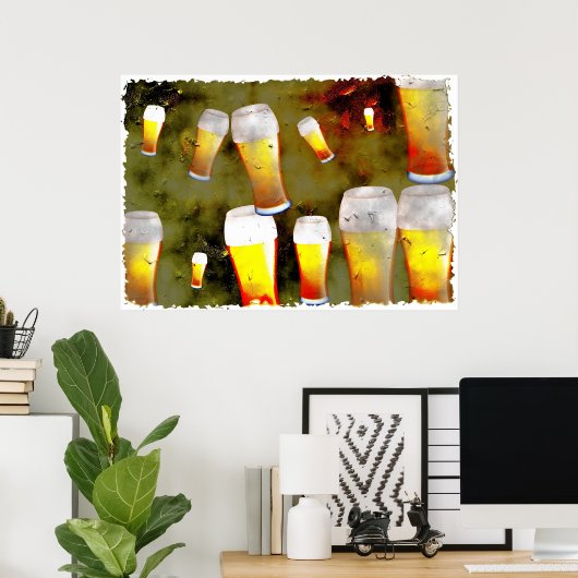Grunge Beer Poster (Heimbüro)