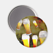 Grunge Bier Magnet (Vorderseite/Rückseite)