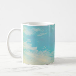 Grunge Bild des Himmelshintergrundes. Wohngestaltu Kaffeetasse