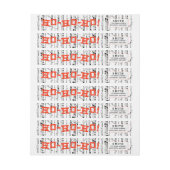 Grunge Birch Lumberjack Weihnachten Weihnachtsfest (Bogen)