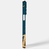 Grunge Bitcoin hot air balloon Blockchain design Case-Mate iPhone Hülle (Rückseite / Rechts)