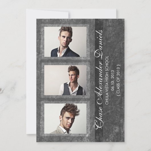 Grunge Black 2013 Abschluss Ankündigung (Vorderseite)