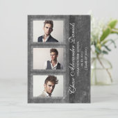 Grunge Black 2013 Abschluss Ankündigung (Stehend Vorderseite)