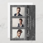 Grunge Black 2013 Abschluss Ankündigung (Vorne/Hinten)