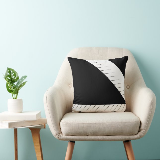 Grunge Black and White = Kissen (Stuhl )