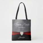 Grunge Black, Gray and Red Team Bridge Tasche<br><div class="desc">Team Bride Tote Bag. Ein großartiges Geschenk für Ihre Brautmädchen, Trauzeugin oder Ehrenmatron, etc.. 100% anpassbar. Bereit zum Füllen der Felder oder Klicken Sie auf die Schaltfläche CUSTOMIZE, um einen der Schriftart oder Grafiken hinzuzufügen, zu verschieben, zu löschen, zu verändern oder zu verändern. Hergestellt mit hochauflösendem Vektor und/oder digitaler Grafik...</div>