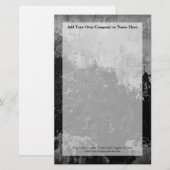 Grunge Black Paint Imitate beenden Design Briefpapier (Vorne/Hinten)