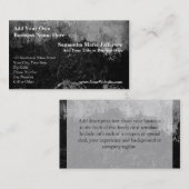 Grunge Black Paint Imitate Finish Design Visitenkarte (Vorne/Hinten)