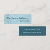 Grunge-Blau und Aqua beunruhigte Visitenkarte (Vorne/Hinten)