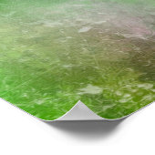 Grunge Blended Color Background - Limettengrün Poster (Ecke)