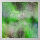 Grunge Blended Color Background - Limettengrün Poster (Vorne)