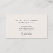 Grunge Blue Contemporary Lux Visitenkarte (Rückseite)