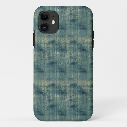 Grunge Blue Green Stars Case-Mate iPhone Hülle (Rückseite)