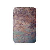 Grunge Blue Rusted Metal Muster Badematte (Vorderseite Vertikal)