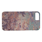 Grunge Blue Rusted Metal Muster Case-Mate iPhone Hülle (Rückseite (Horizontal))