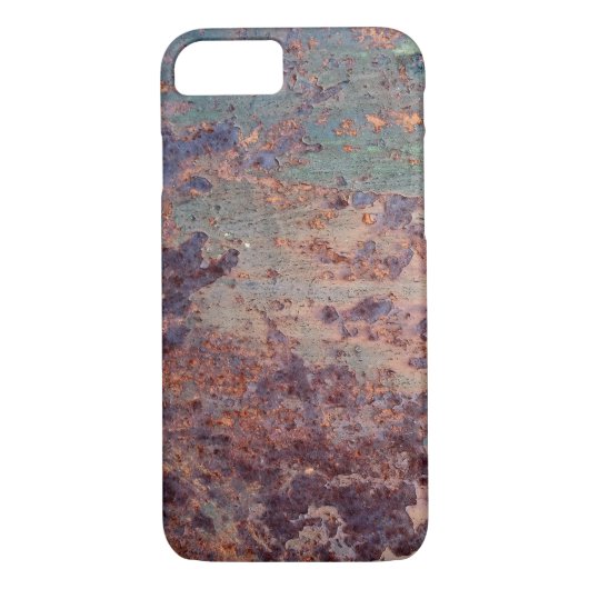 Grunge Blue Rusted Metal Muster Case-Mate iPhone Hülle (Rückseite)