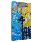 Grunge-Blume Klemmbrett (Rechts)