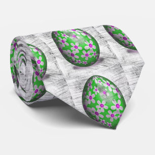 Grunge Blume Ostereier Krawatte