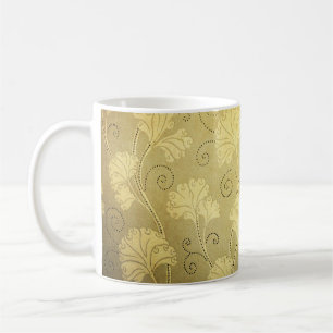 Grunge-Blumenmuster im Vintage-Stil. Kaffeetasse