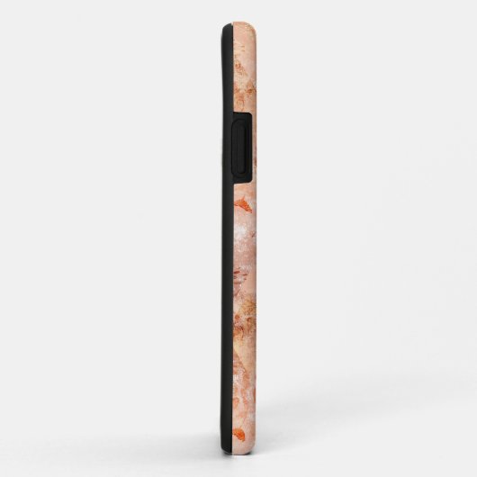 Grunge Blumenmuster. Korallenhintergrund. Case-Mate iPhone Hülle (Hinten/Rechts)