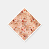 Grunge Blumenmuster. Korallenhintergrund. Serviette (Ecke)