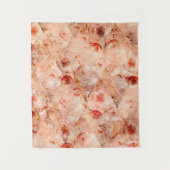 Grunge Blumenmuster. Korallenhintergrund. Wandteppich (Vorderseite)