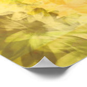 Grunge Blumenplakat Poster (Ecke)