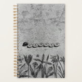 Grunge-Blumenplanerbuch Planer (Vorderseite)