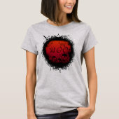 Grunge Boo Halloween T-Shirt (Vorderseite)
