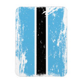 Grunge Botswana-Flagge Magnet (Vertikal)