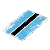 Grunge Botswana-Flagge Magnet (Linke Seite)