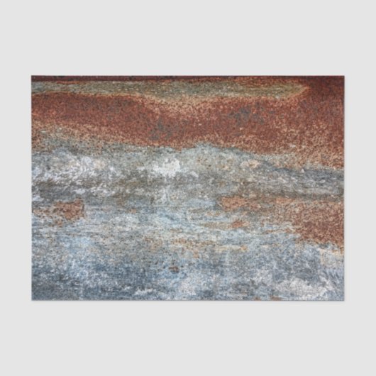 Grunge-Braun-Rost-Texturmuster Seidenpapier (Vorderseite)