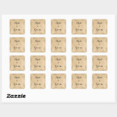 Grunge Braune Papier Aufkleber (Blatt)