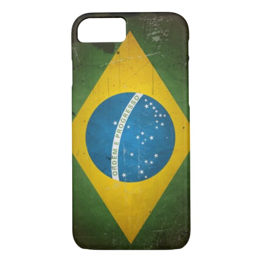 Grunge Brazil Flag Case-Mate iPhone Hülle (Rückseite)