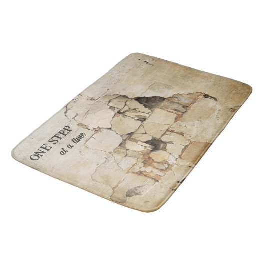 Grunge Brick Industrial Badematte (Schrägansicht)