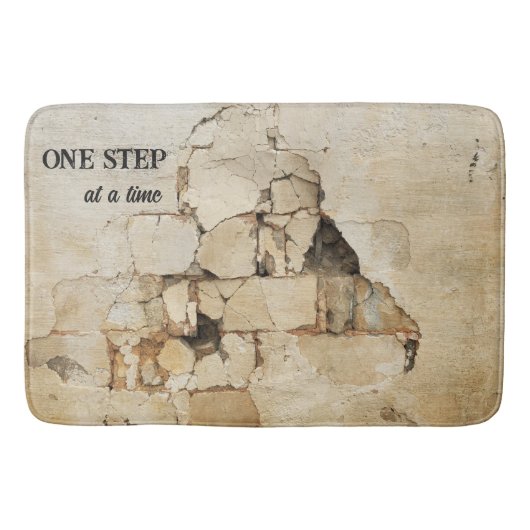 Grunge Brick Industrial Badematte (Vorderseite)