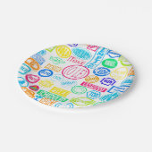 Grunge Briefmarke Collection Paper Teller (Schrägansicht)