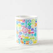 Grunge Briefmarke Collection Tasse (Mittel)