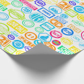 Grunge-Briefmarke Geschenkpapier