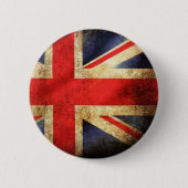 Grunge British Flag Button (Vorderseite)