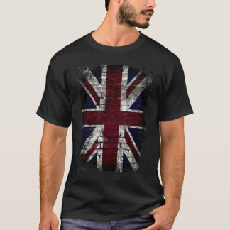 Grunge British Flag UK Distress Punk Style T-Shirt