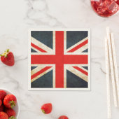 Grunge British Union Jack Posh Paper Napkins Serviette (Beispiel)
