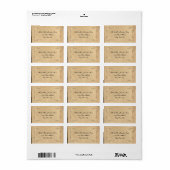 Grunge Brown Paper - Adressetiketten (Vorne)