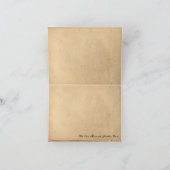 Grunge Brown Paper Dankeschön Karte (Innenseite)