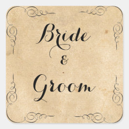 Grunge Brown Paper Stickers