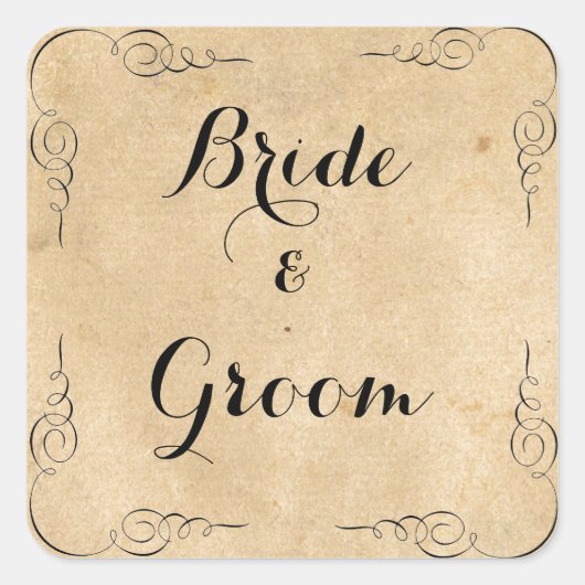 Grunge Brown Paper Stickers (Vorderseite)