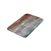 Grunge Brown Rust Textur Muster Badematte (Schrägansicht)