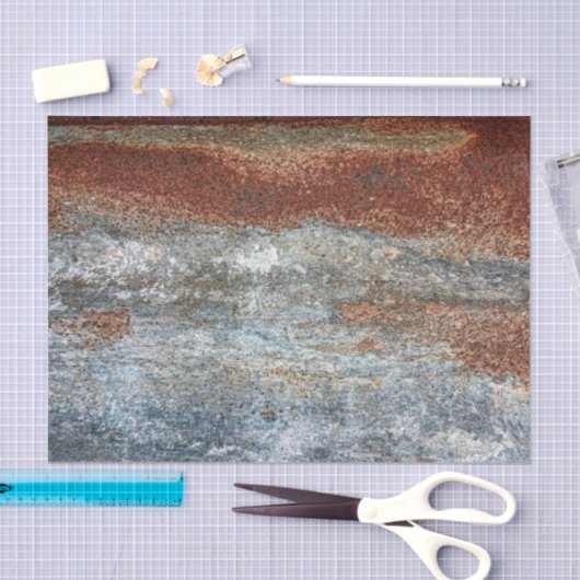 Grunge Brown Rust Textur Muster Seidenpapier (Handwerk)