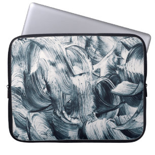 Grunge Brush Schlaganfälle, Abstrakter Hintergrund Laptopschutzhülle