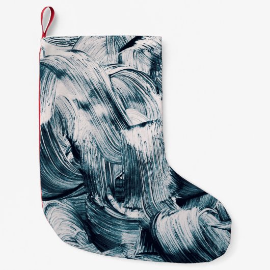 Grunge brush strokes background kleiner weihnachtsstrumpf (Vorderseite)